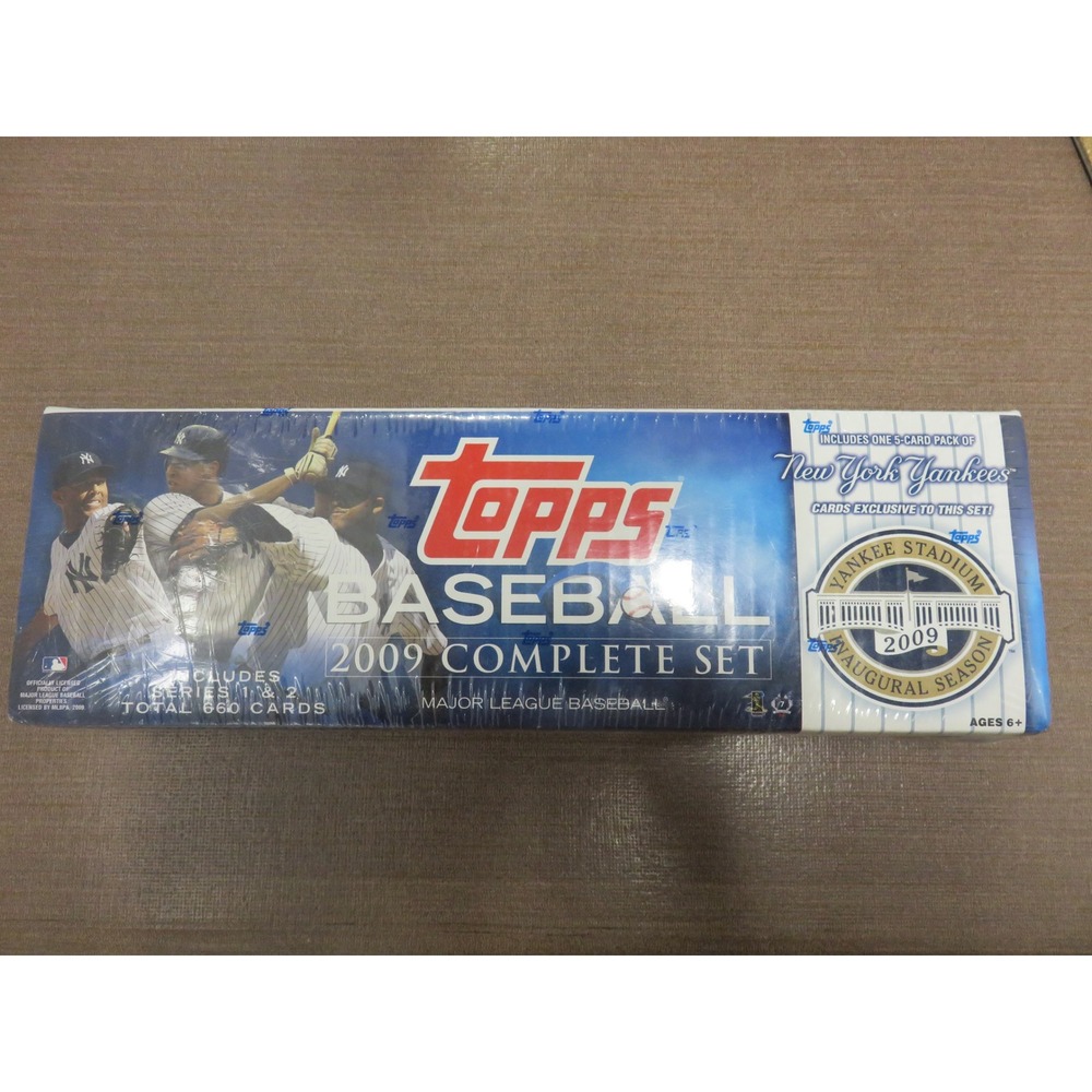 2009 Topps Baseball Complete Set 660 Cards Series 1 & 2 New York Yankees Pack